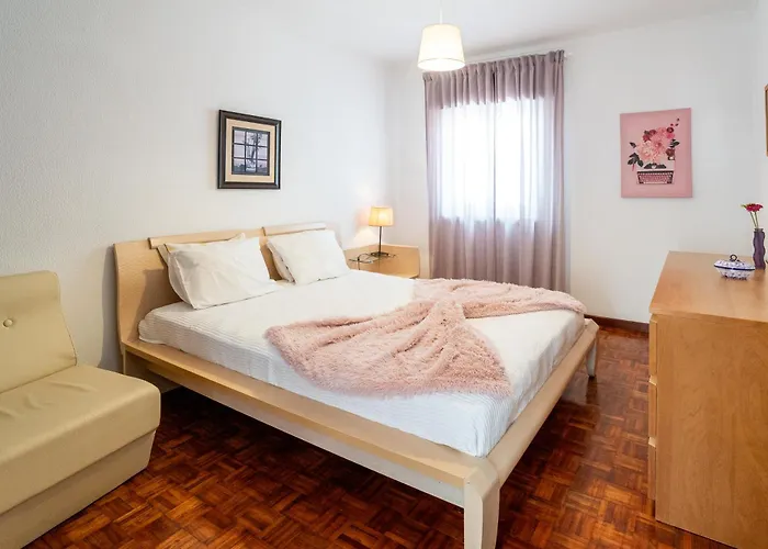 With Garden And Barbecue Nazare