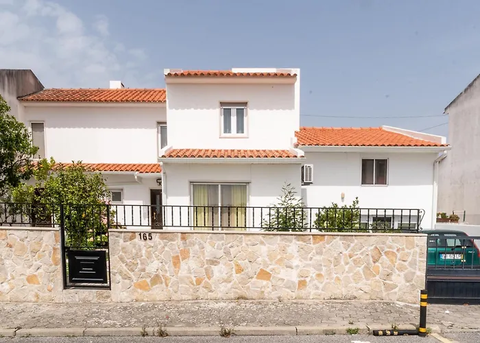 With Garden And Barbecue Nazare